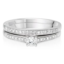 Beaverbrooks Platinum Diamond Bridal Set