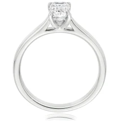 Beaverbrooks Platinum Diamond Emerald Cut Solitaire Ring