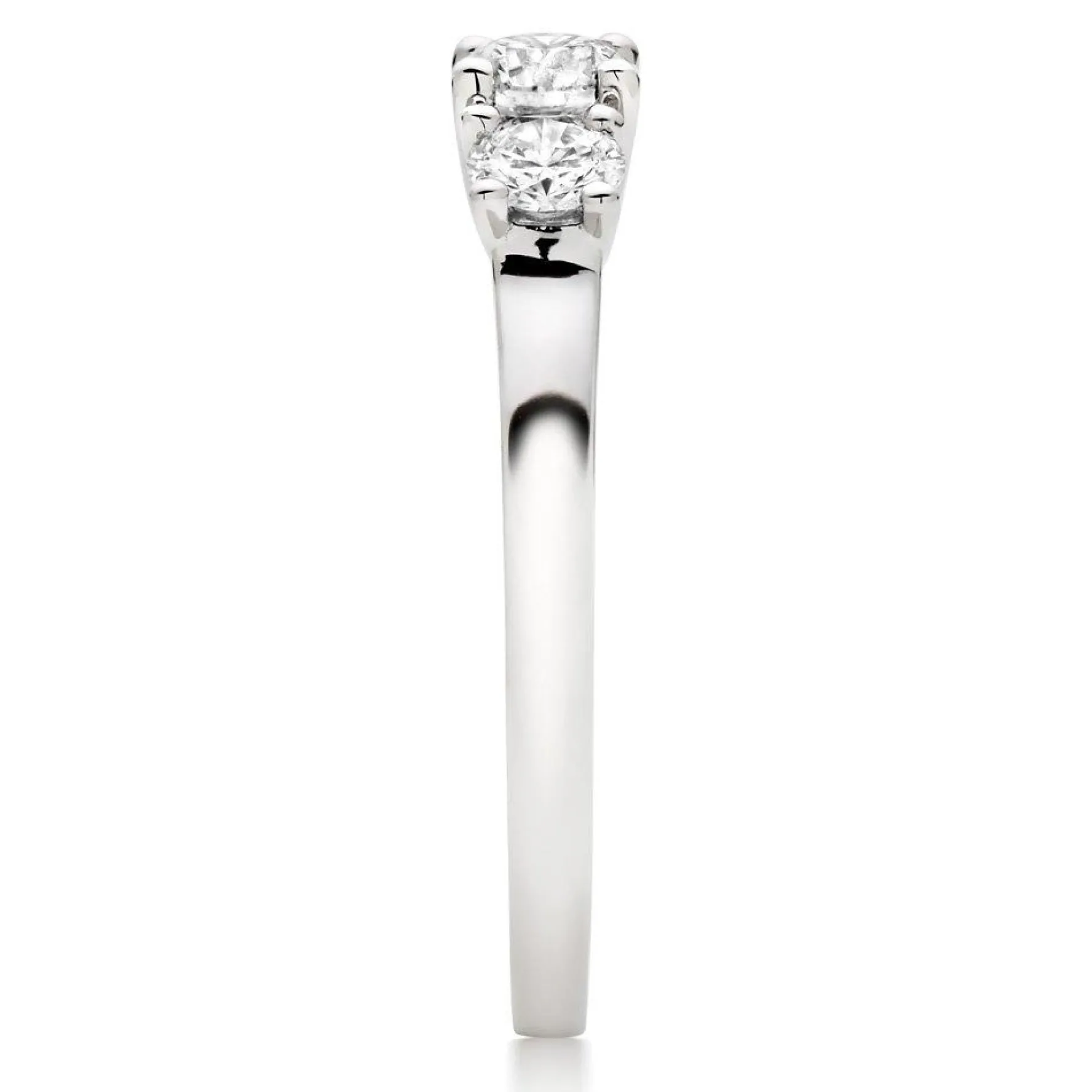 Beaverbrooks Platinum Diamond Three Stone Engagement Ring