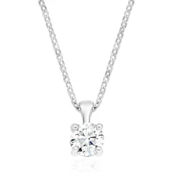 Beaverbrooks Platinum Diamond Solitaire Pendant