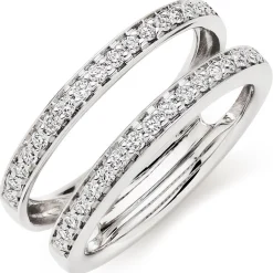 Beaverbrooks Platinum Diamond Silhouette Ring