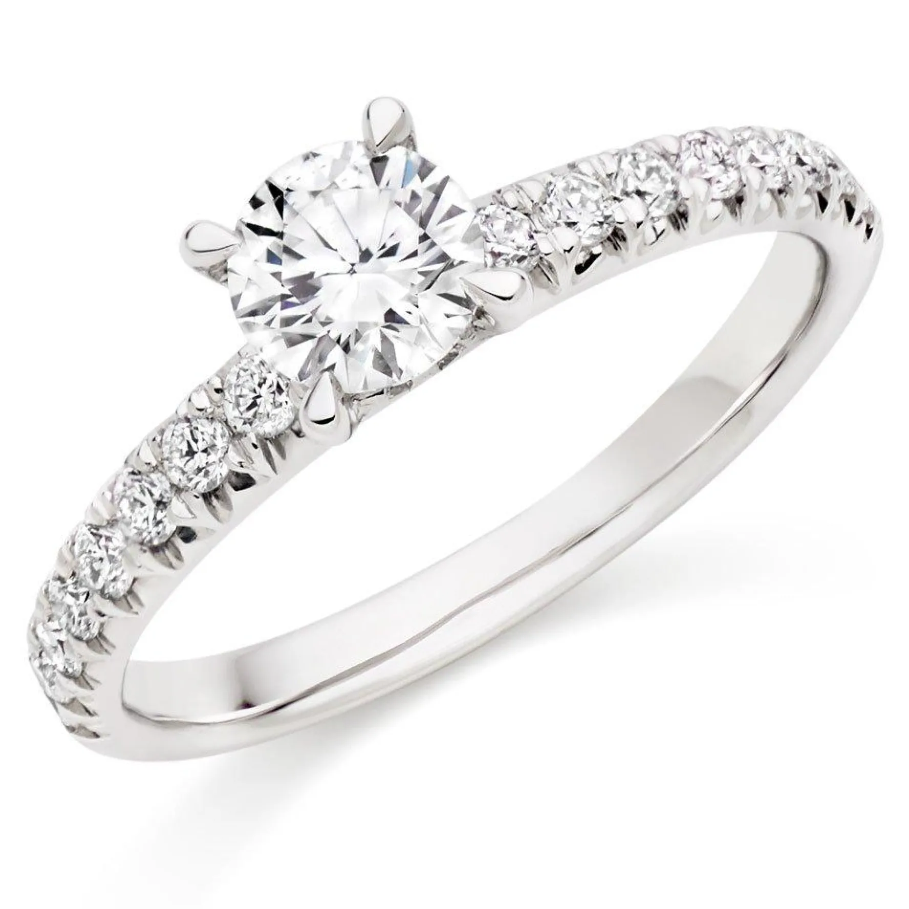 Beaverbrooks Platinum Diamond Solitaire Ring