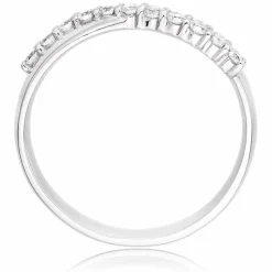 Beaverbrooks Platinum Diamond Shaped 3mm Wedding Ring