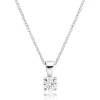 Beaverbrooks Platinum Diamond Solitaire Pendant