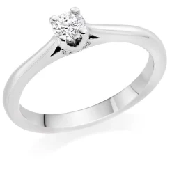 Beaverbrooks Platinum Diamond Solitaire Ring