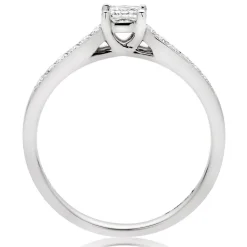 Beaverbrooks Platinum Diamond Princess Cut Solitaire Engagement Ring