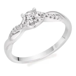 Beaverbrooks Platinum Diamond Solitaire Engagement Ring