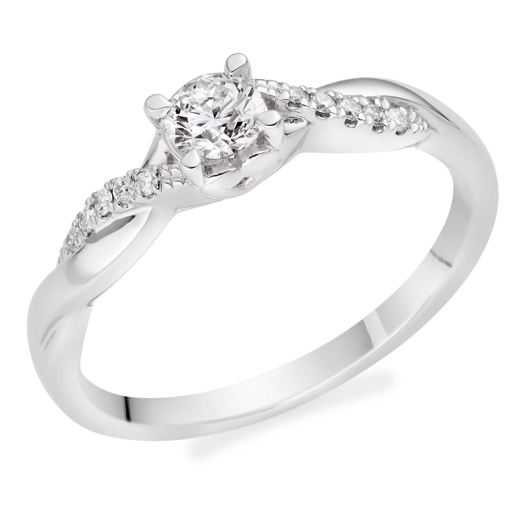 Beaverbrooks Platinum Diamond Solitaire Engagement Ring