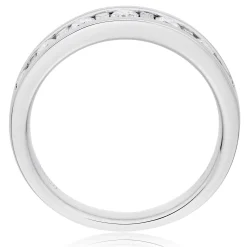 Beaverbrooks Platinum Diamond Half Eternity Ring