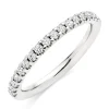 Beaverbrooks Platinum Diamond 2mm Half Eternity Ring