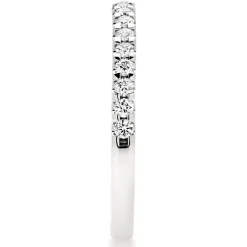 Beaverbrooks Platinum Diamond 2mm Half Eternity Ring