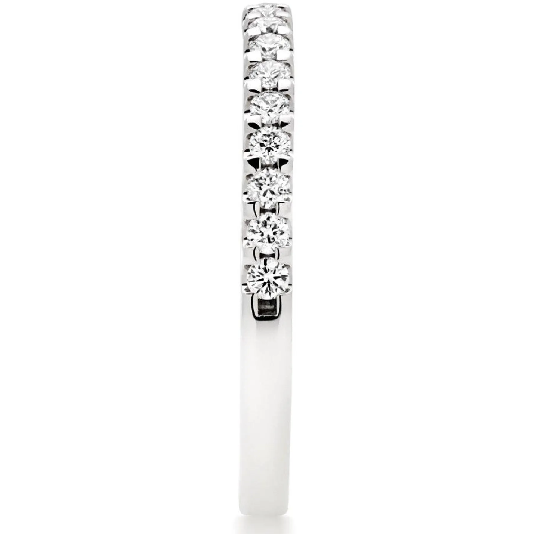 Beaverbrooks Platinum Diamond 2mm Half Eternity Ring