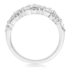 Beaverbrooks Platinum Diamond Half Eternity Ring