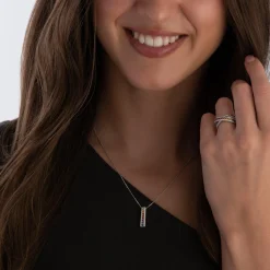 Beaverbrooks Platinum Diamond Sapphire Ring