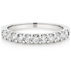 Beaverbrooks Platinum Diamond Half Eternity Ring