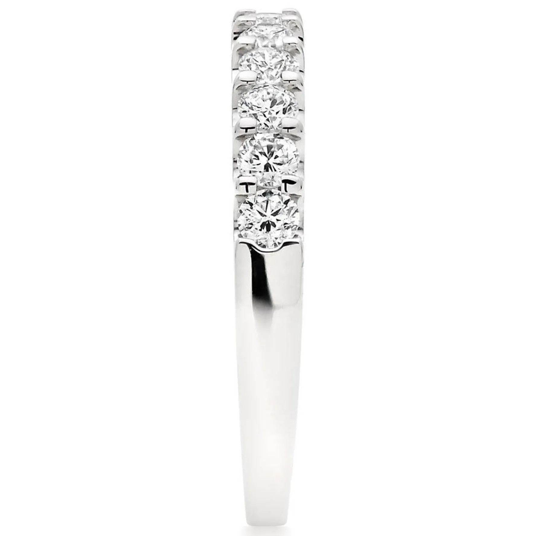 Beaverbrooks Platinum Diamond Half Eternity Ring