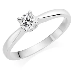 Beaverbrooks Platinum Diamond Solitaire Ring