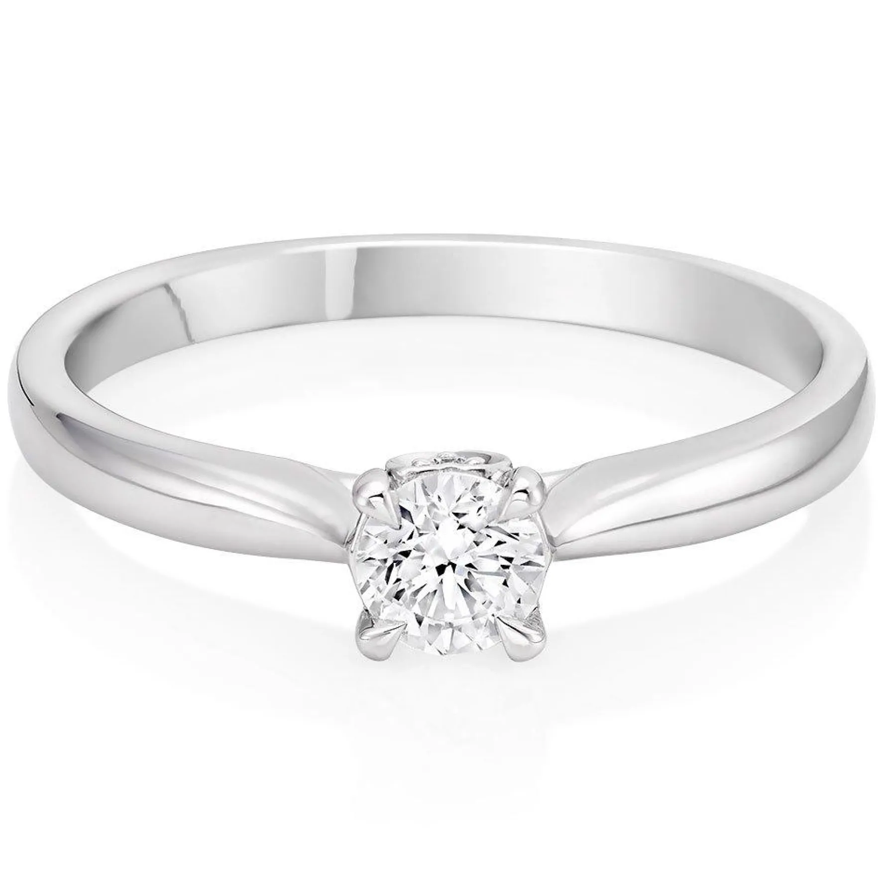 Beaverbrooks Platinum Diamond Solitaire Ring