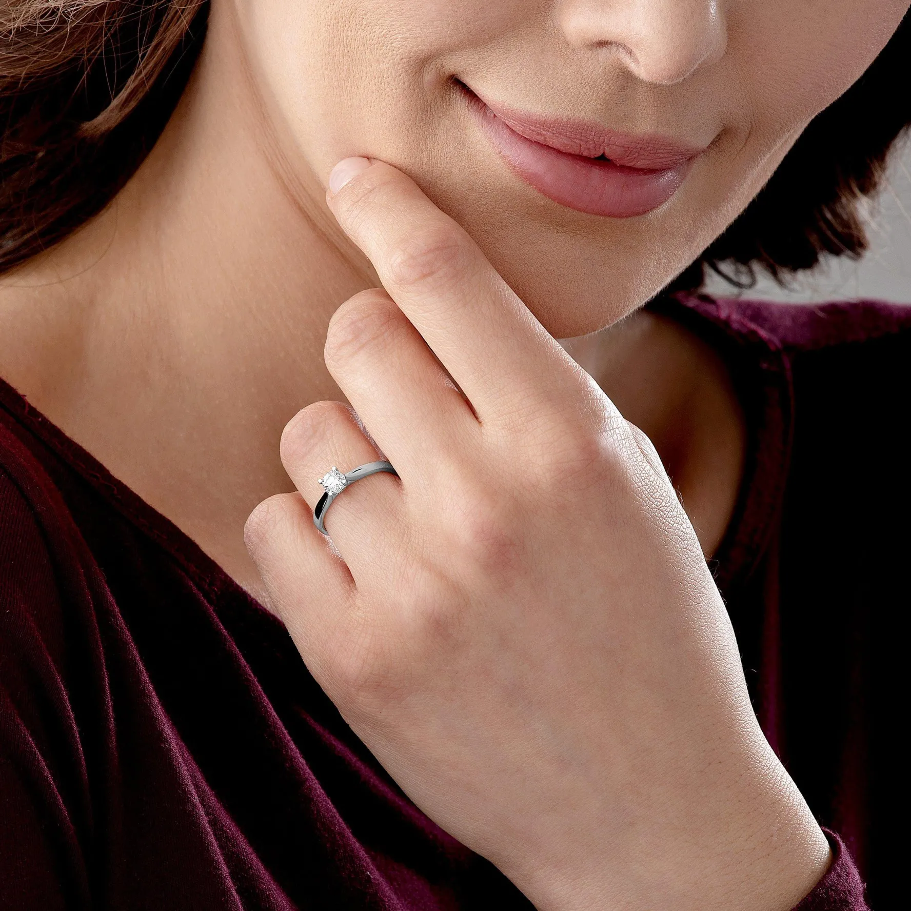 Beaverbrooks Platinum Diamond Solitaire Ring