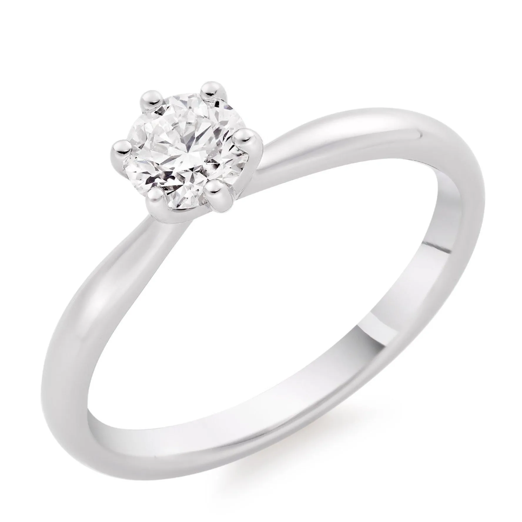 Beaverbrooks Platinum Diamond Solitaire Engagement Ring