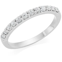 Beaverbrooks Platinum Diamond 2mm Wedding Ring
