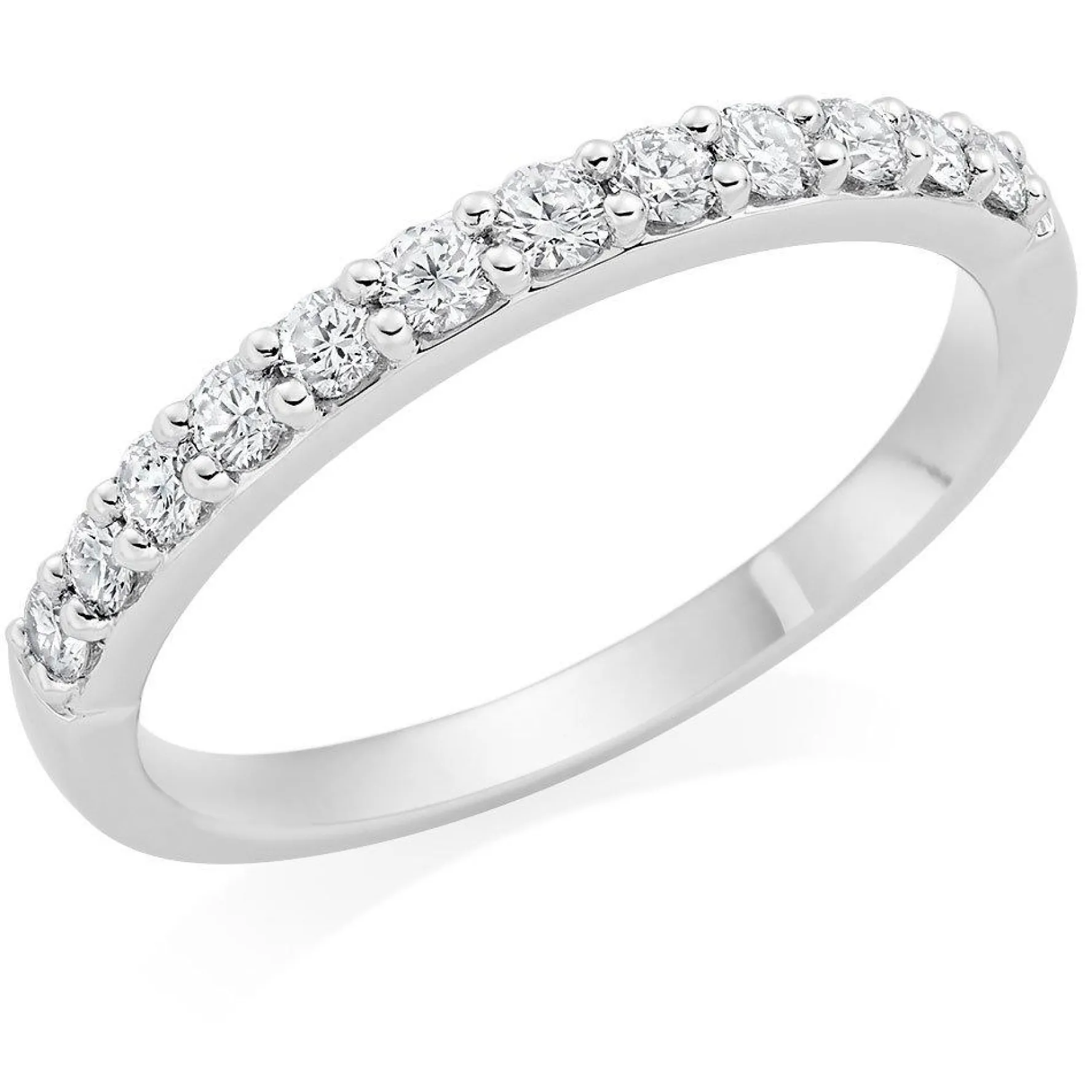 Beaverbrooks Platinum Diamond 2mm Wedding Ring
