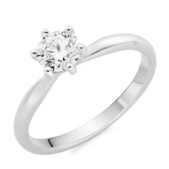 Beaverbrooks Platinum Diamond Solitaire Engagement Ring