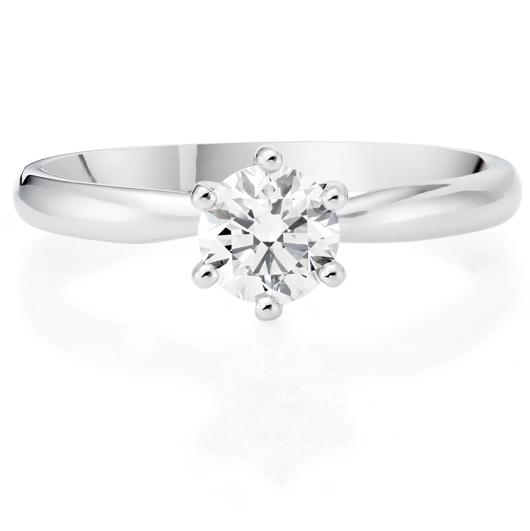 Beaverbrooks Platinum Diamond Solitaire Engagement Ring