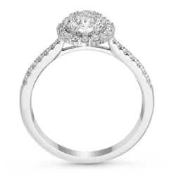 Beaverbrooks Platinum Diamond Cluster Ring