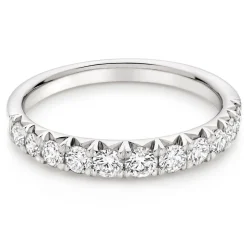 Beaverbrooks Platinum Diamond Half Eternity Ring