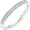 Beaverbrooks Platinum Diamond 2mm Half Eternity Ring