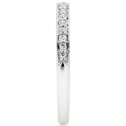Beaverbrooks Platinum Diamond 2mm Half Eternity Ring