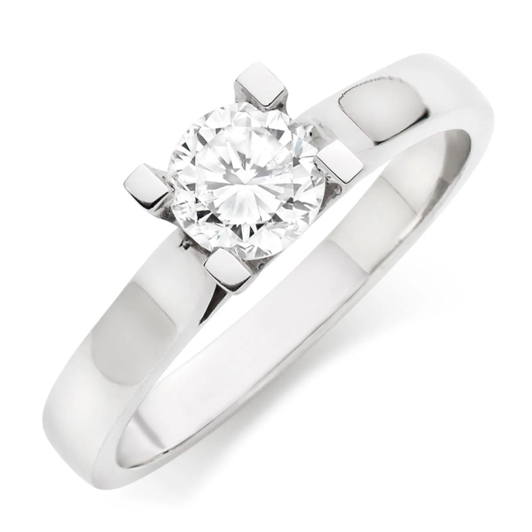 Beaverbrooks Platinum Diamond Solitaire Ring