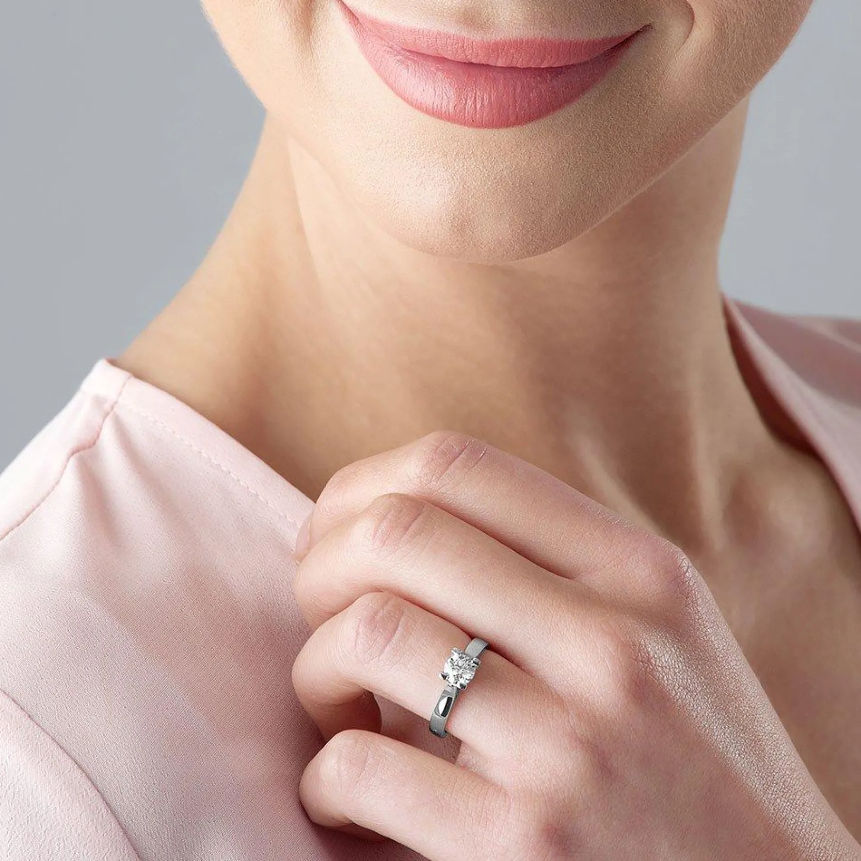 Beaverbrooks Platinum Diamond Solitaire Ring