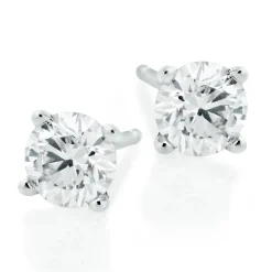 Beaverbrooks Platinum Diamond Stud Earrings