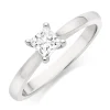 Beaverbrooks Platinum Diamond Princess Cut Solitaire Engagement Ring