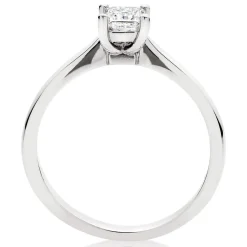Beaverbrooks Platinum Diamond Princess Cut Solitaire Engagement Ring