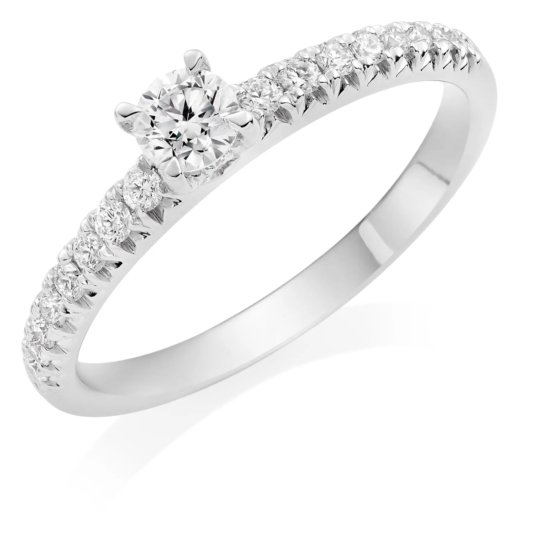 Beaverbrooks Platinum Diamond Solitaire Ring