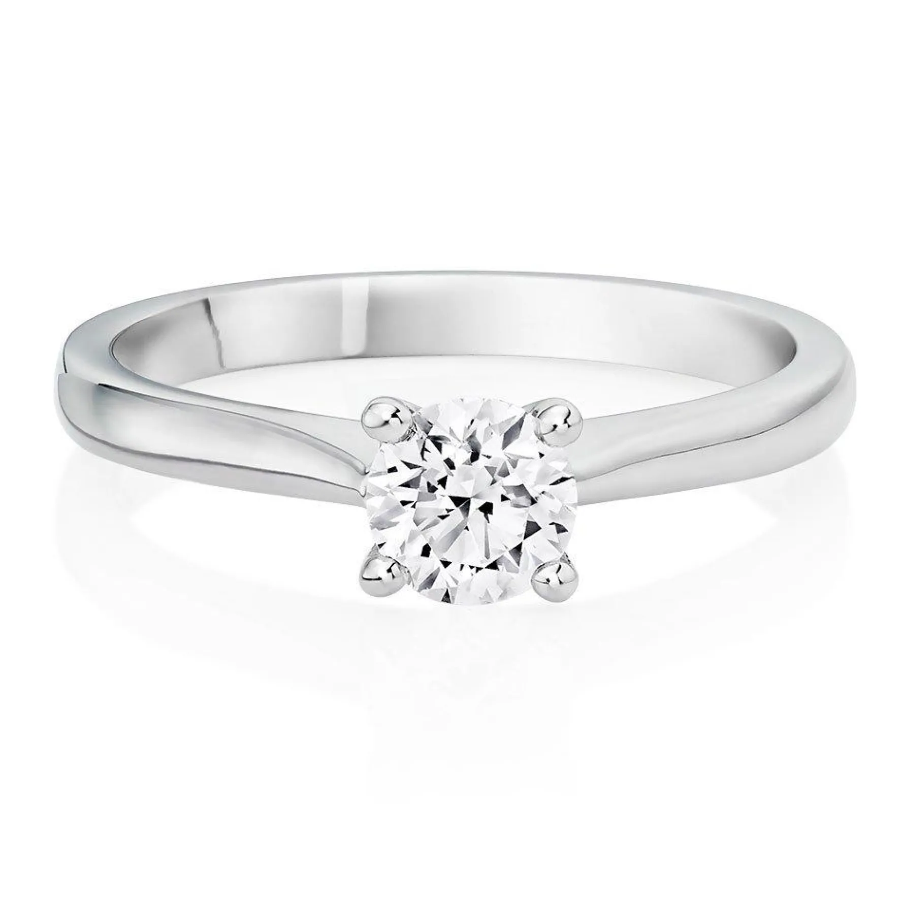 Beaverbrooks Platinum Diamond Solitaire Ring