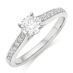 Beaverbrooks Platinum Diamond Solitaire Ring