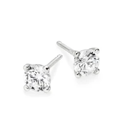 Beaverbrooks Platinum Diamond Stud Earrings