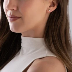 Beaverbrooks Platinum Diamond Stud Earrings