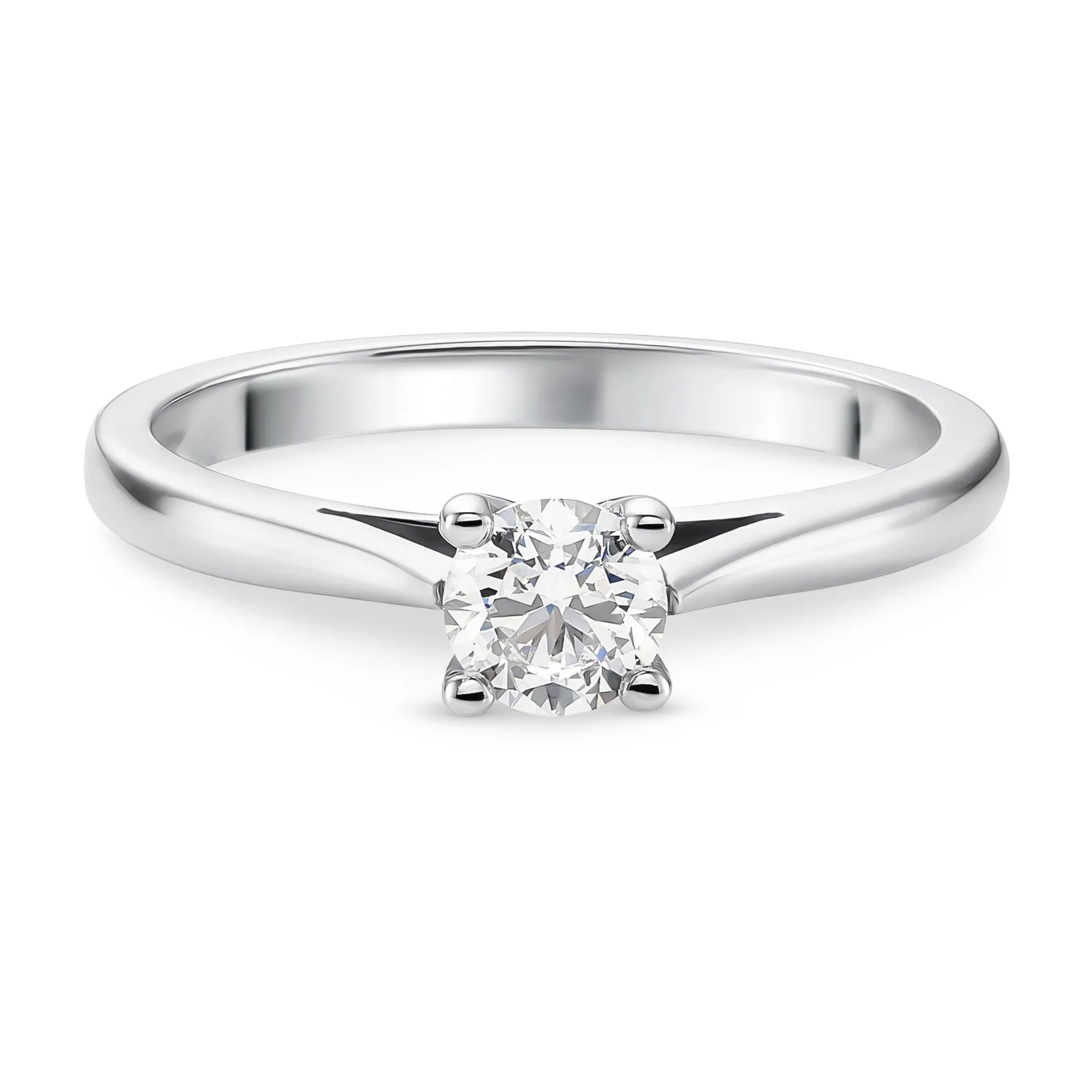 Beaverbrooks Platinum Diamond Solitaire Ring