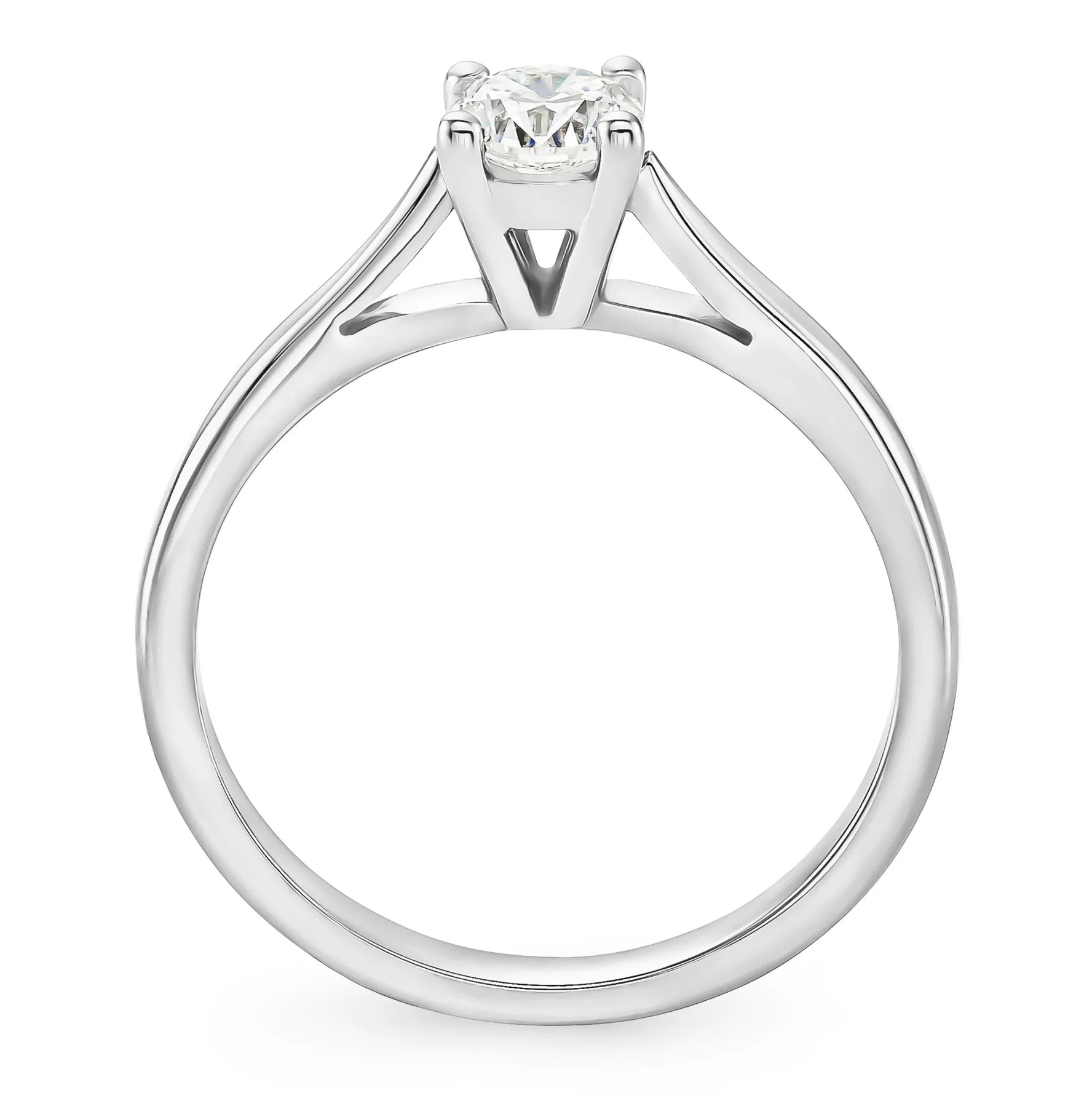 Beaverbrooks Platinum Diamond Solitaire Ring