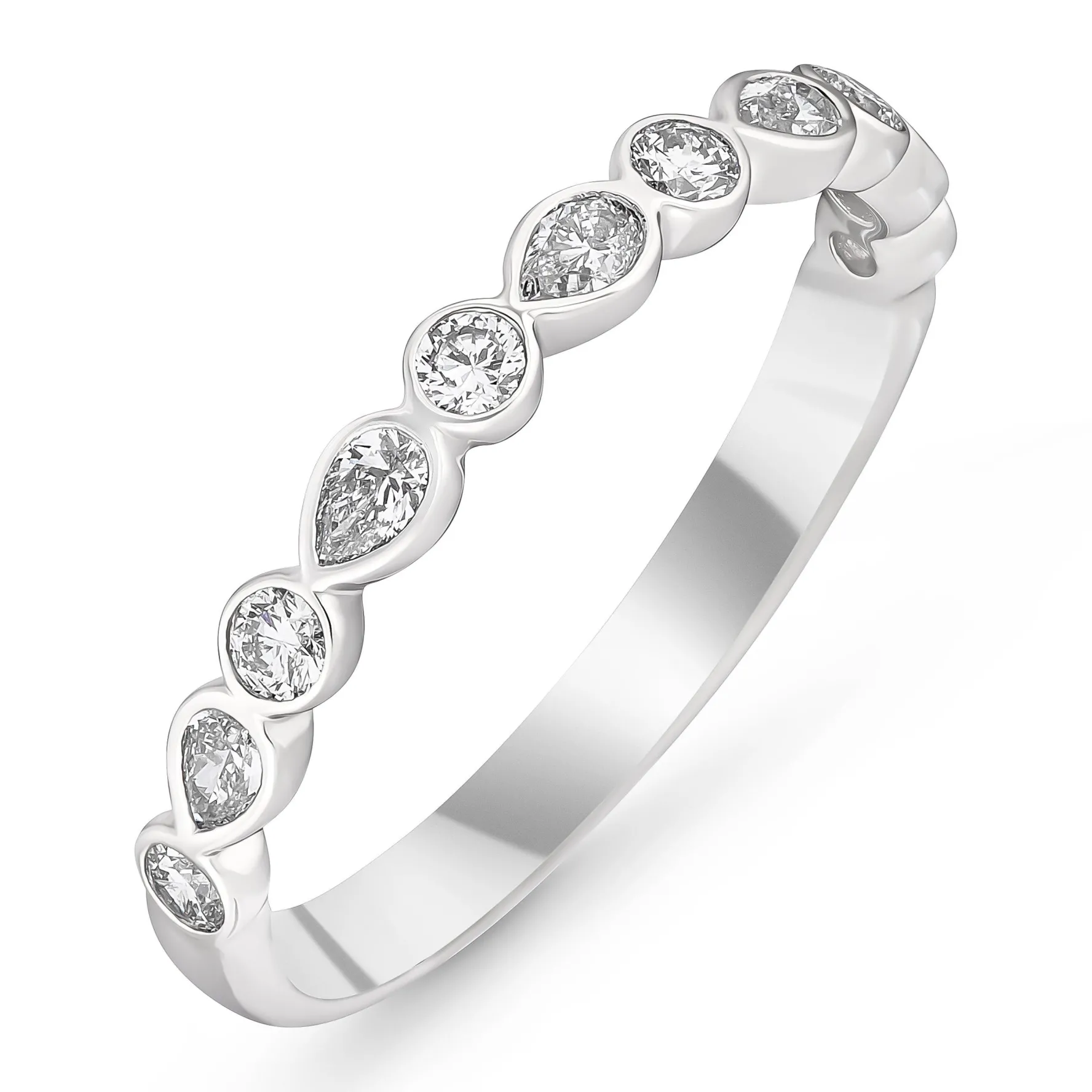 Beaverbrooks Platinum Diamond Ladies Wedding Ring