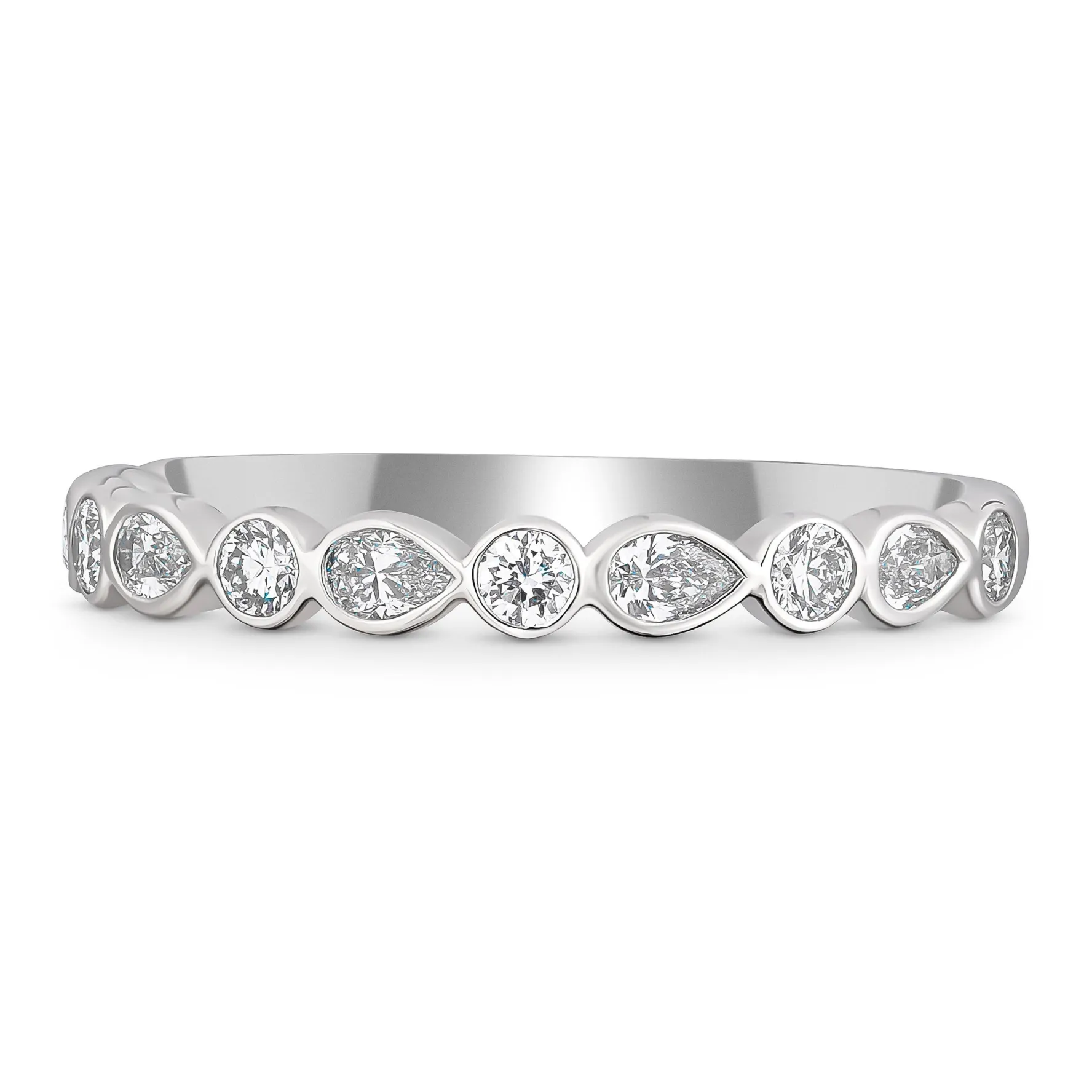 Beaverbrooks Platinum Diamond Ladies Wedding Ring