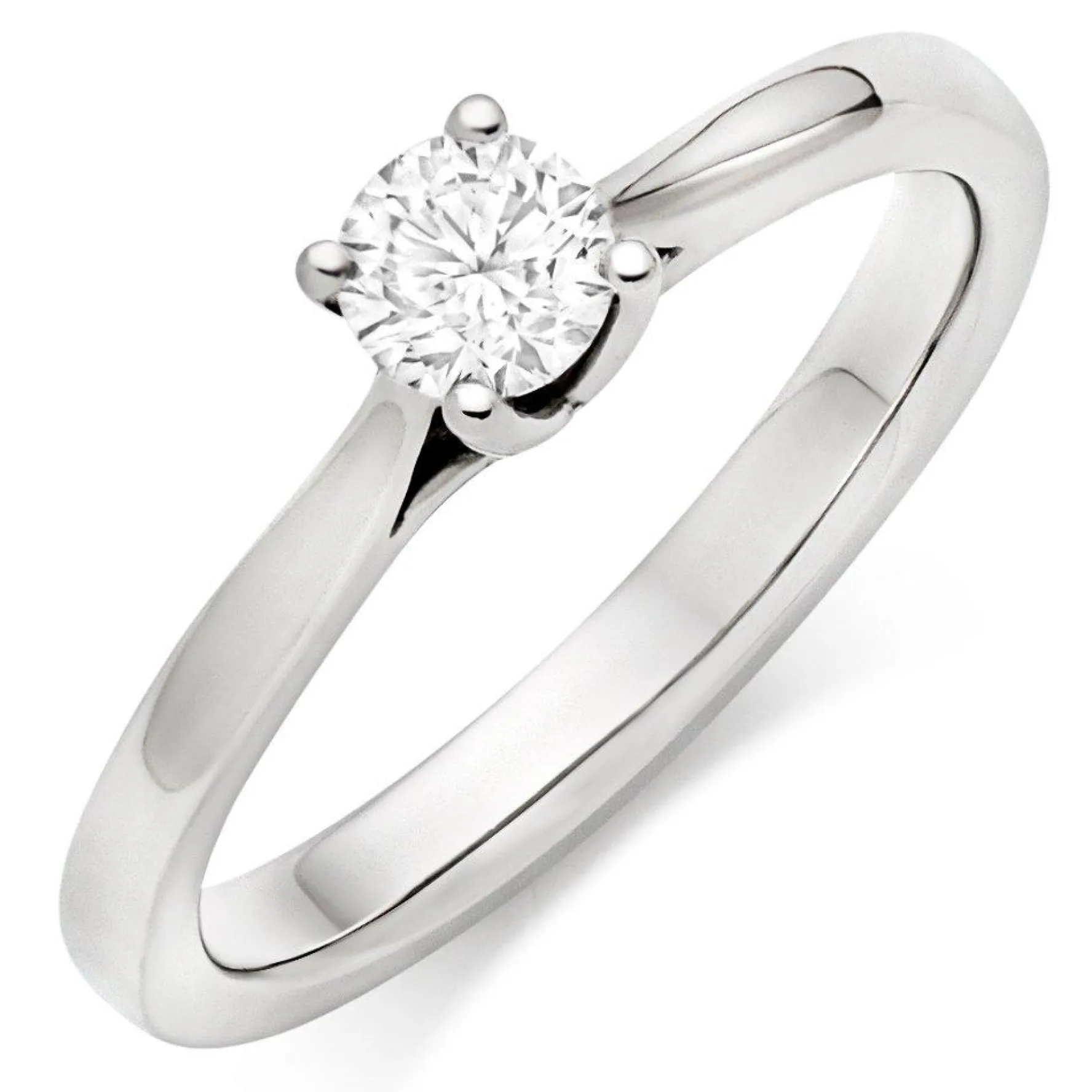 Beaverbrooks Platinum Diamond Solitaire Ring