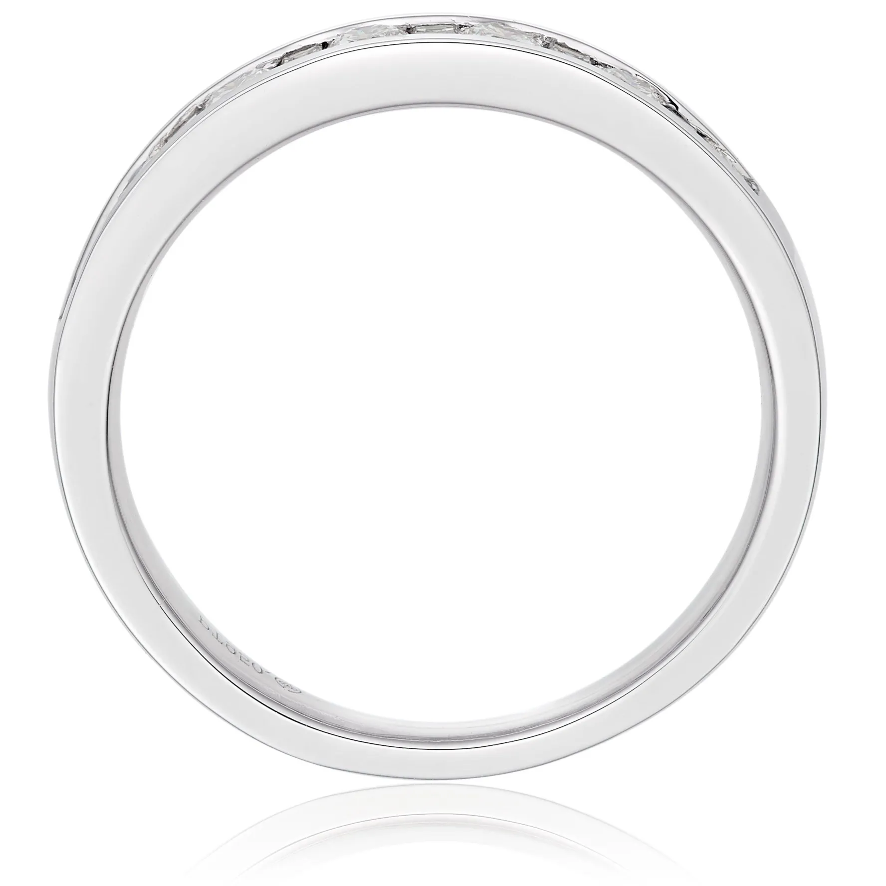 Beaverbrooks Platinum Diamond Half Eternity Ring