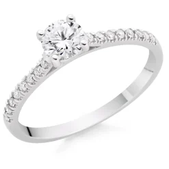 Beaverbrooks Platinum Diamond Solitaire Engagement Ring