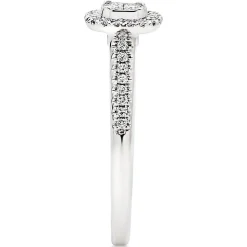 Beaverbrooks Platinum Diamond Halo Ring